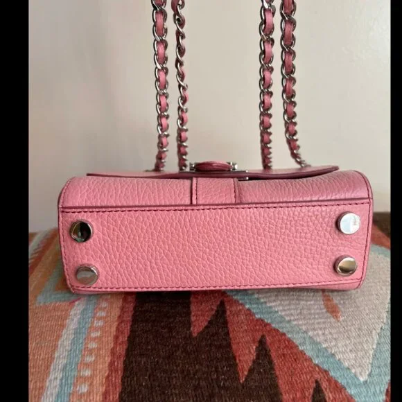 Aspinal of London Lottie Micro Bag Pink $1,000 New - Picture 8 of 16